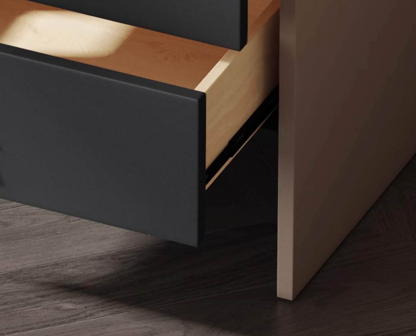 Bach Bedside Table, Wood