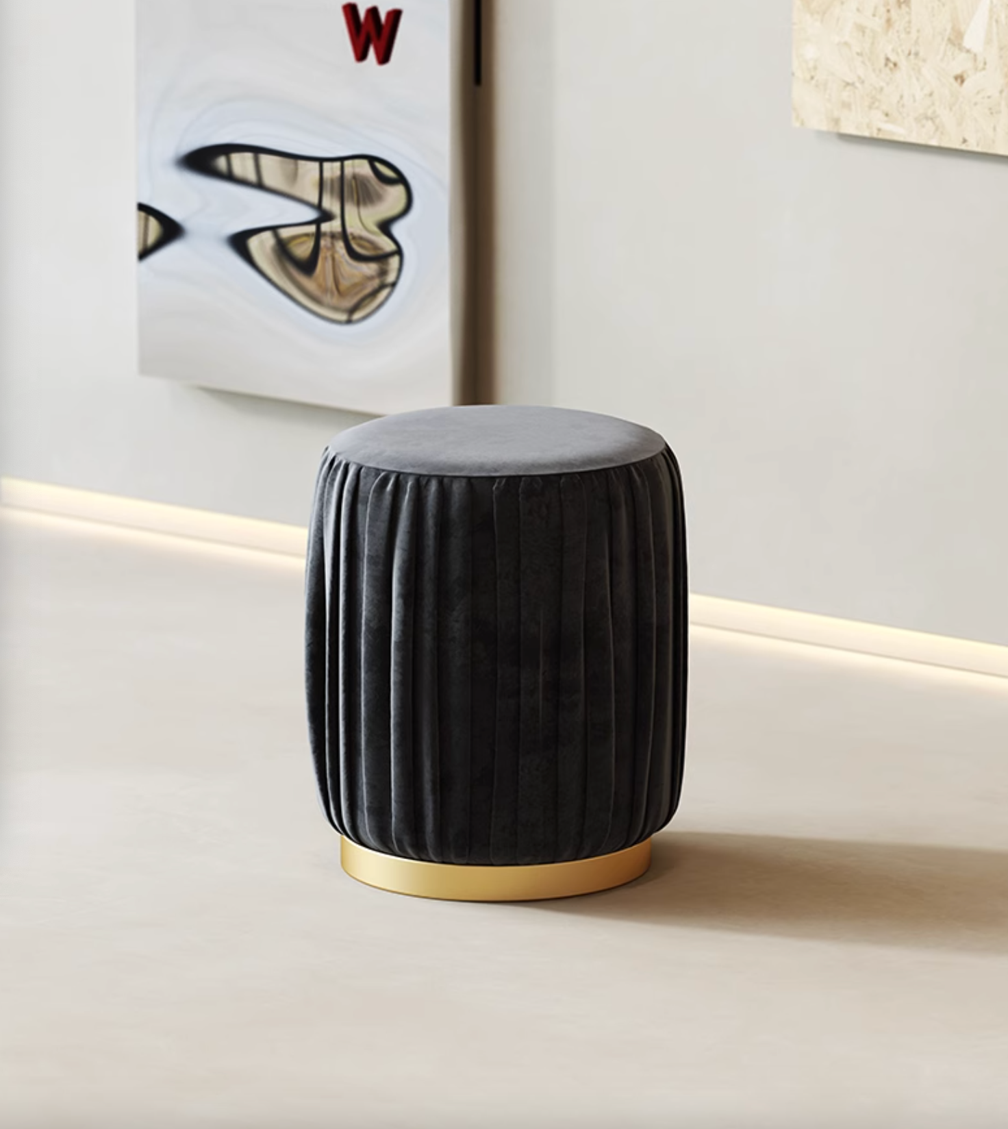 Bacchus Foot stool, Velvet