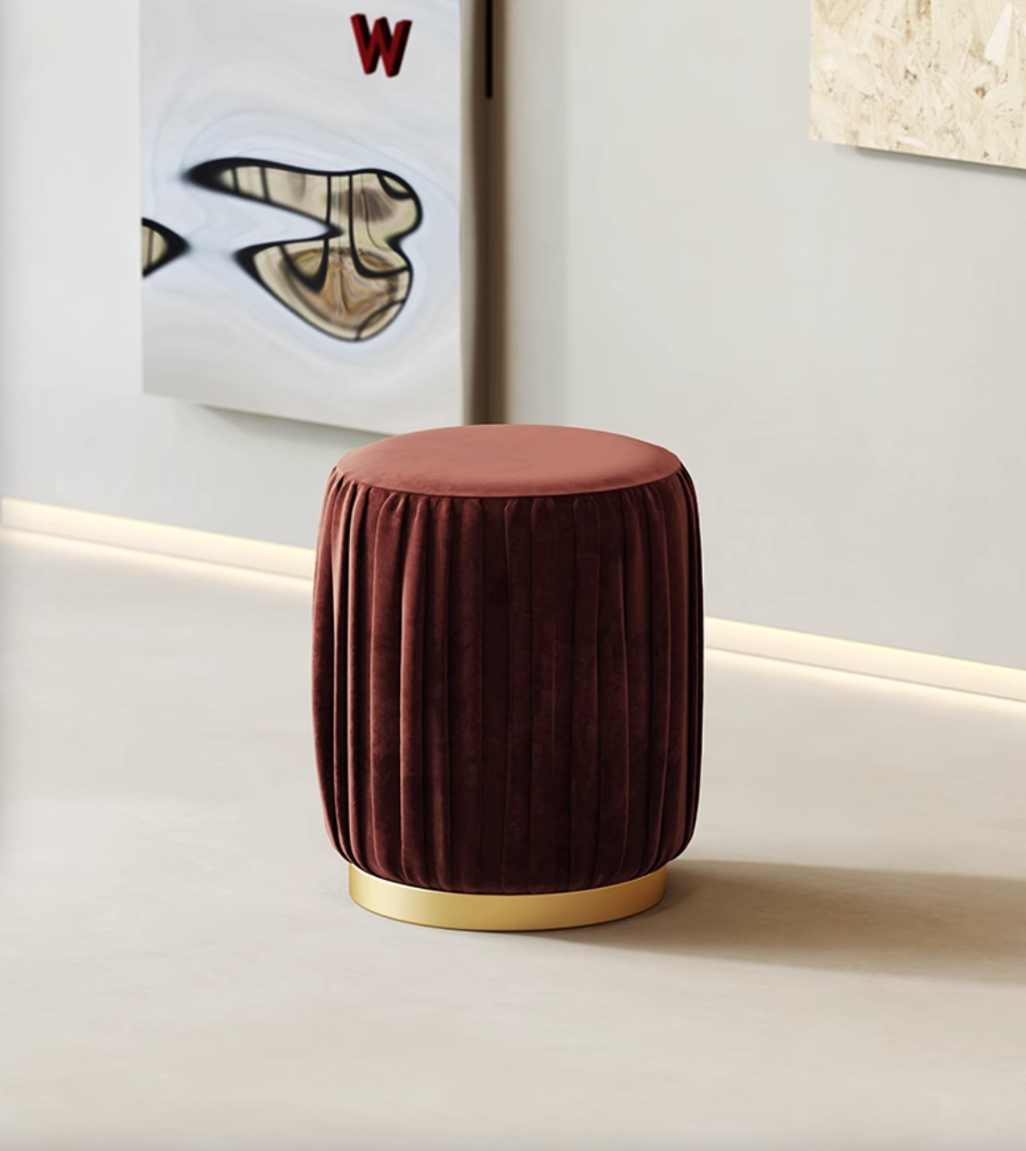 Bacchus Foot stool, Velvet