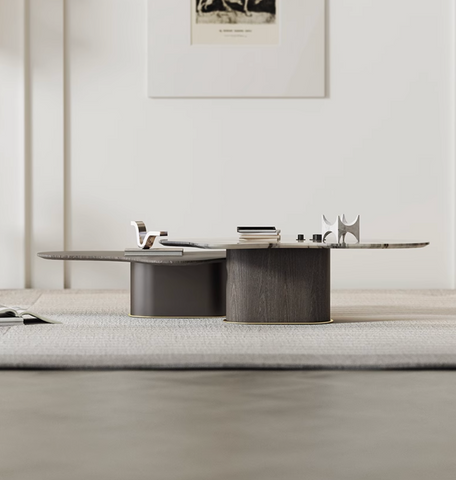 Baines Coffee Table Set, Marble