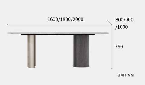 Cameron Dining Table, Marble