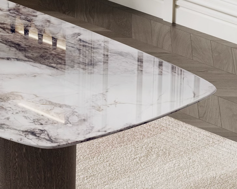Cameron Dining Table, Marble
