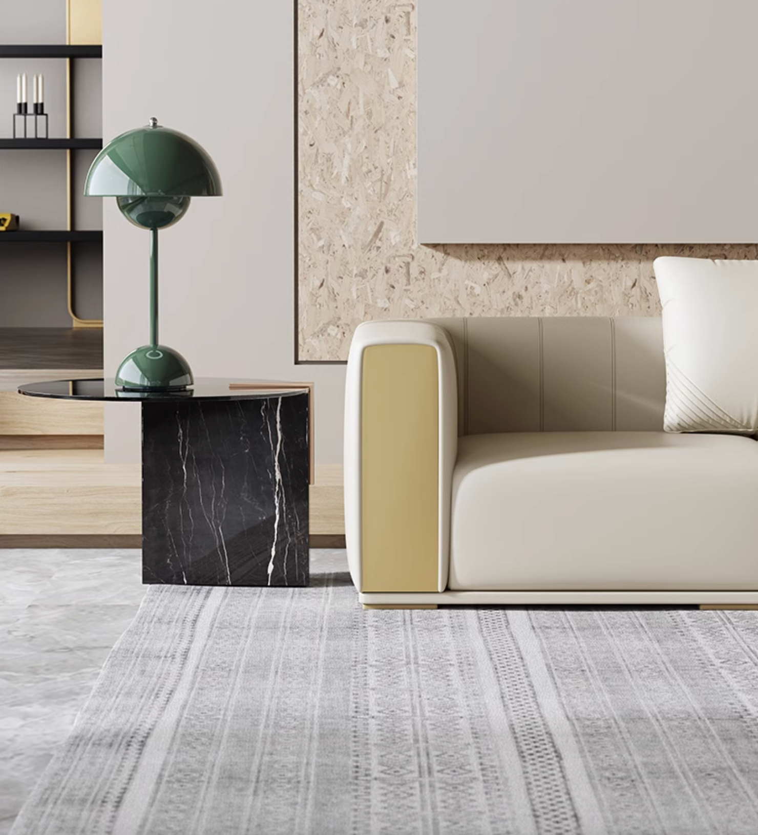 Daly Three Seater Sofa, Real Leather