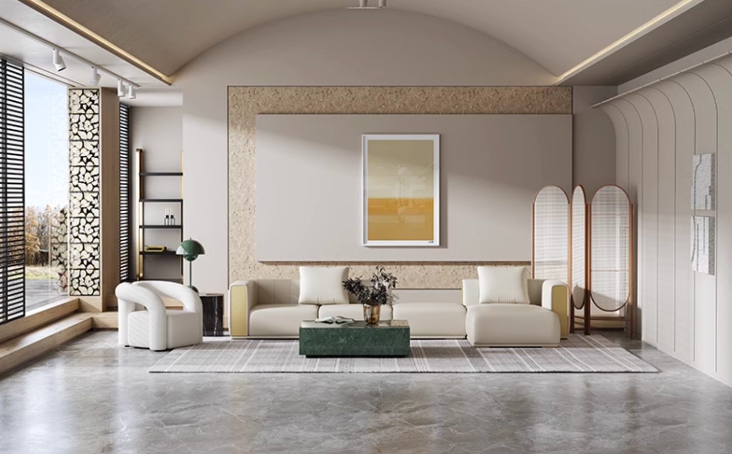 Daly Three Seater Sofa, Real Leather