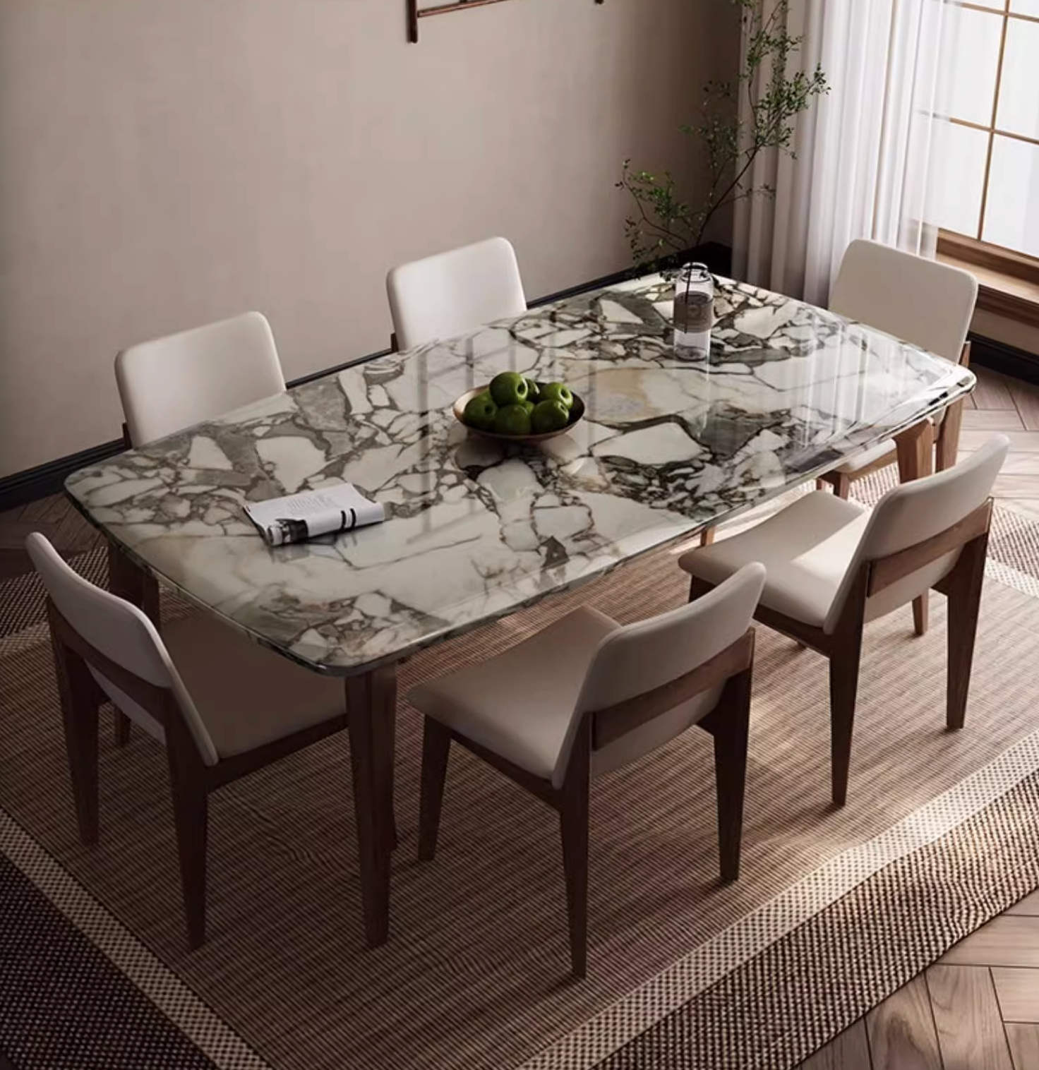 Dominic Dining Table, Marble