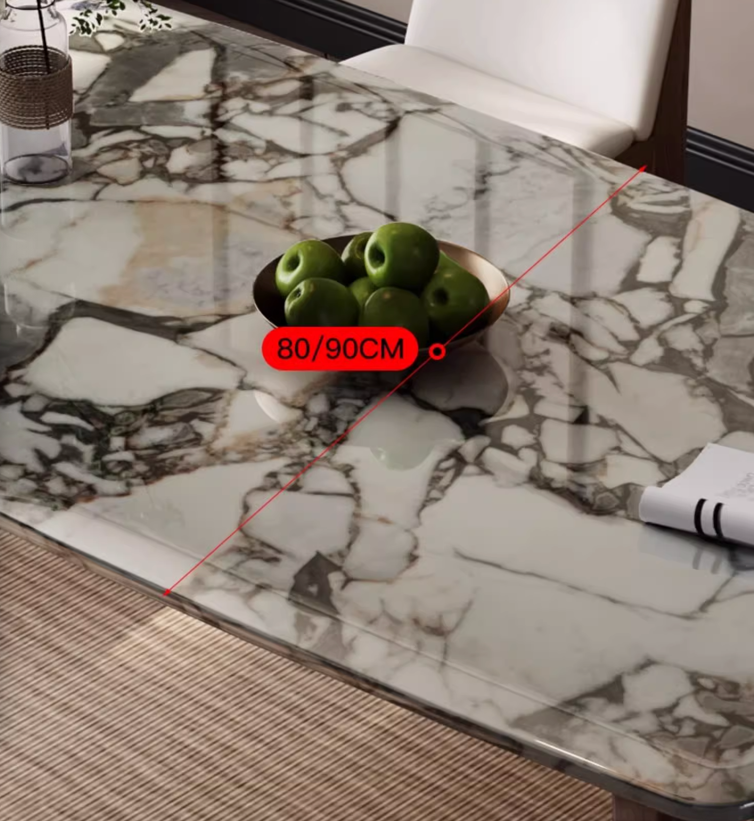 Dominic Dining Table, Marble