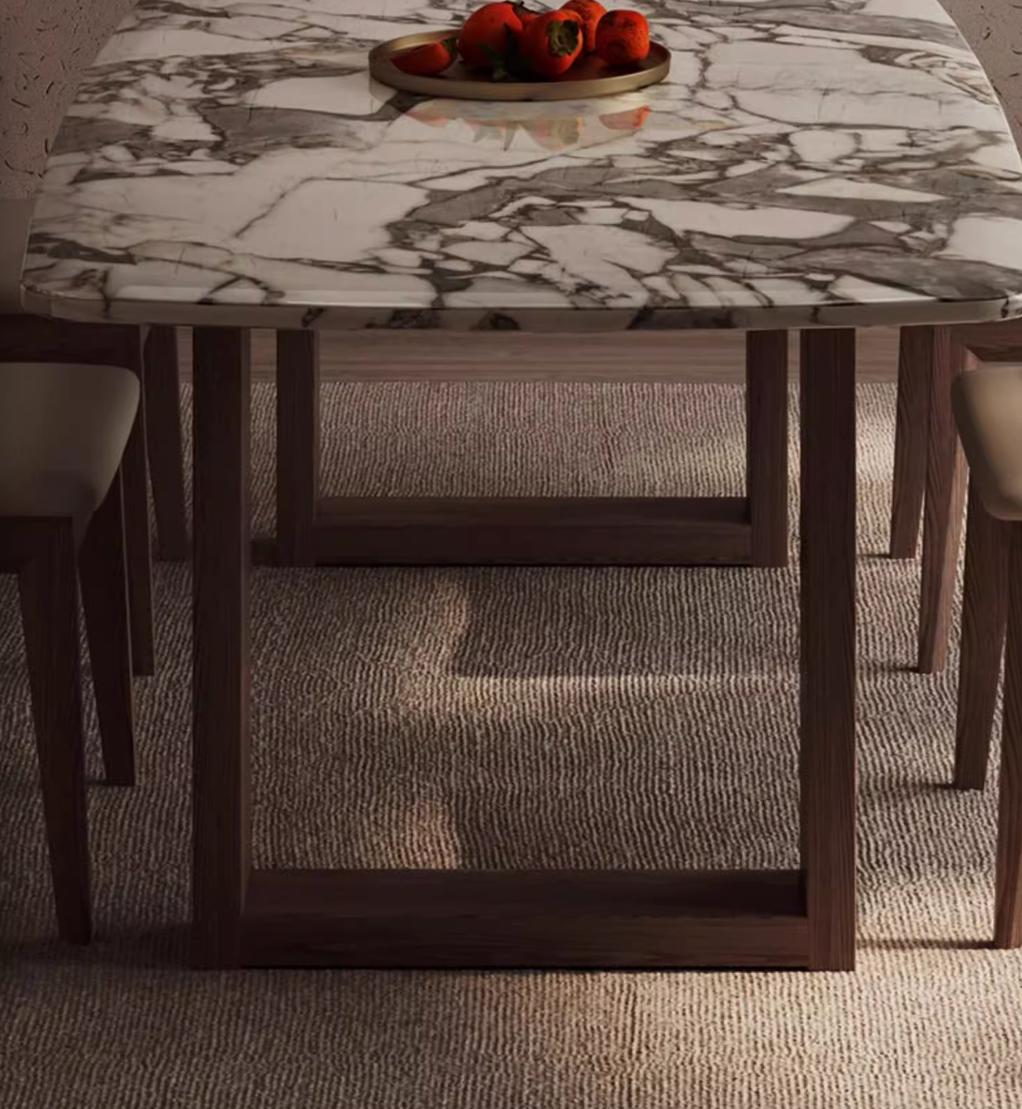 Donovan Dining Table, Marble