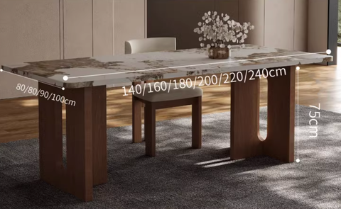 Dudley Dining Table, Marble