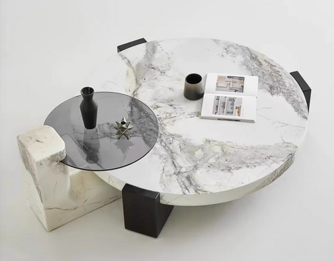 Darby Coffee Table Set, Marble
