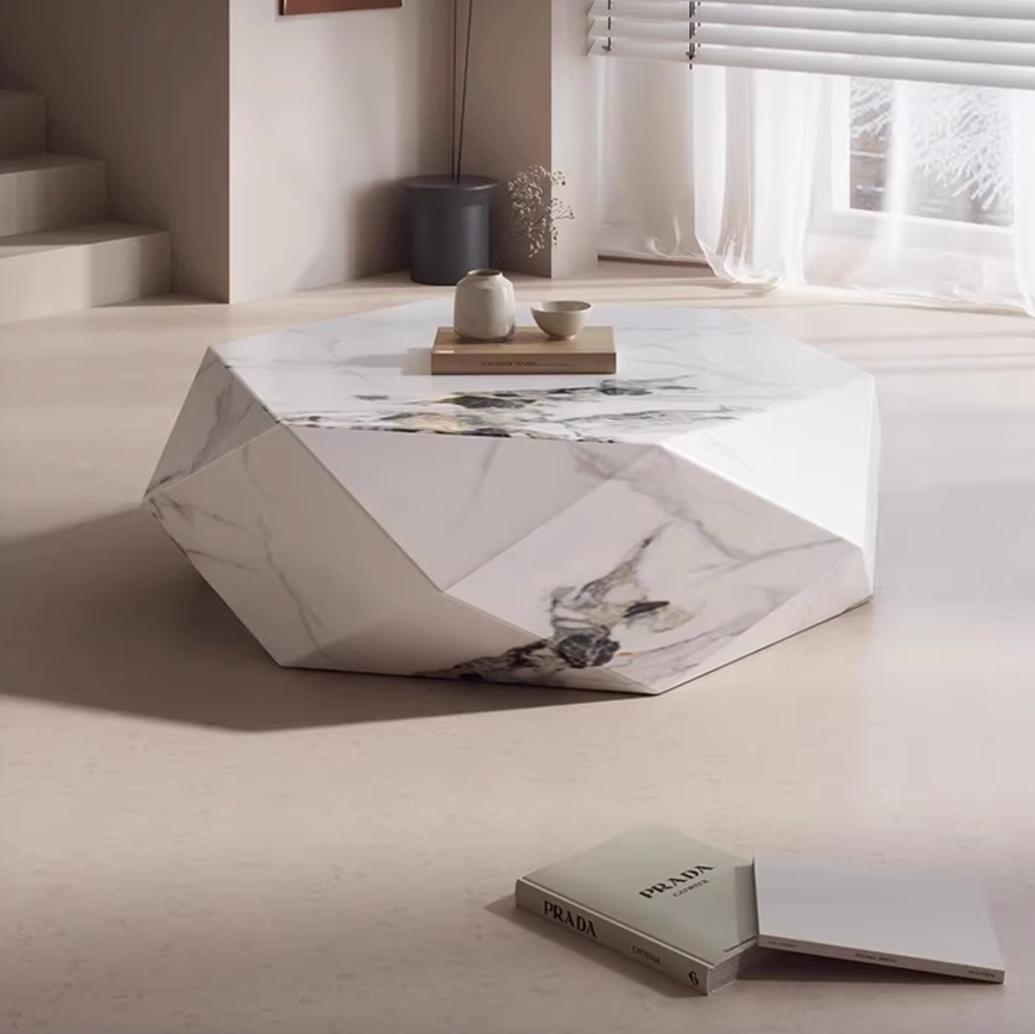 Darwin Coffee Table, Sintered Stone