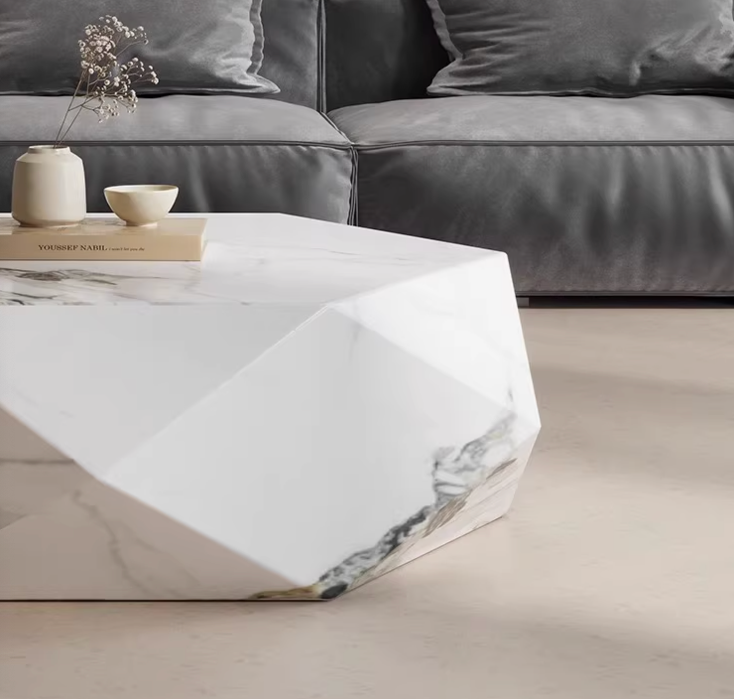 Darwin Coffee Table, Sintered Stone