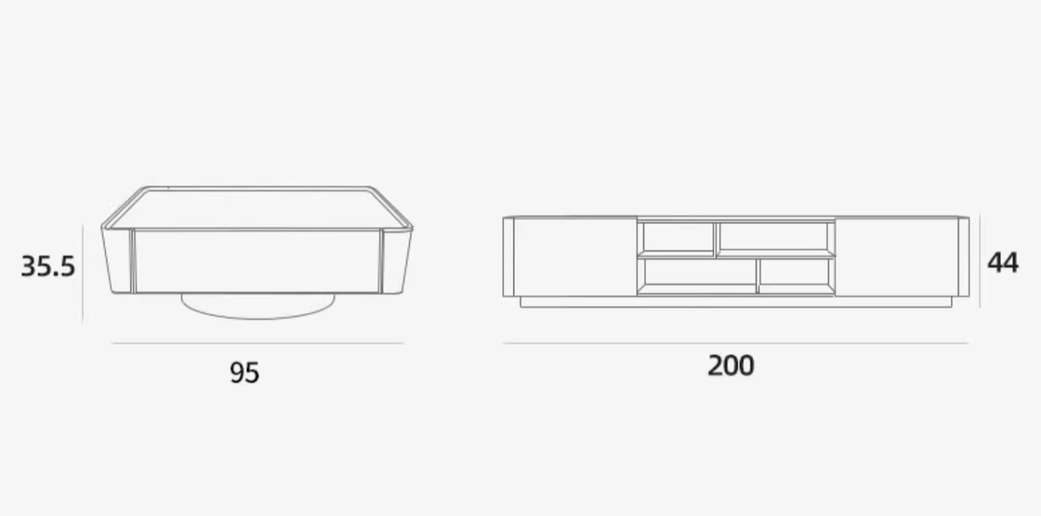 Adonai TV Stand, Sintered stone
