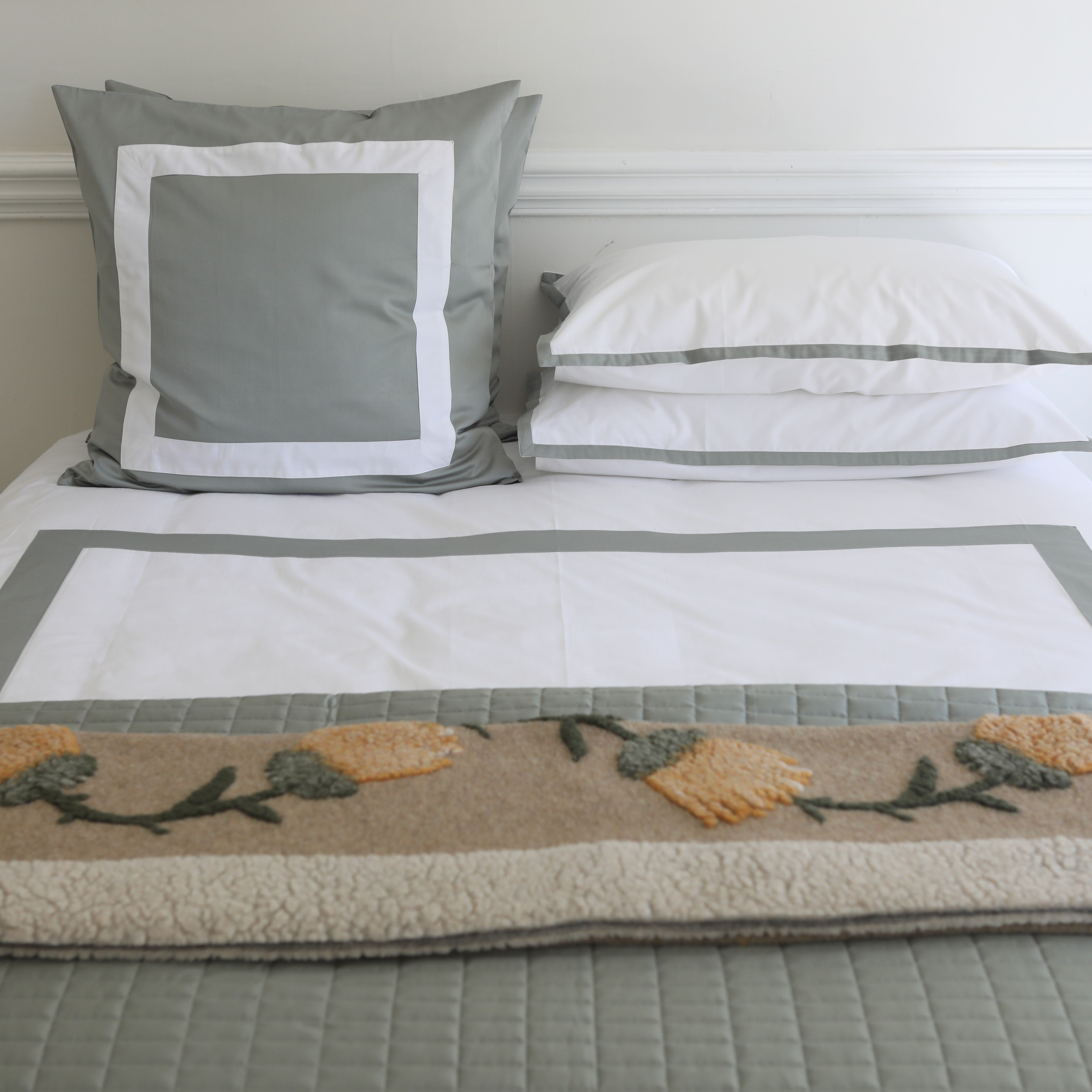 Windsor Square Pillow Sham Sage