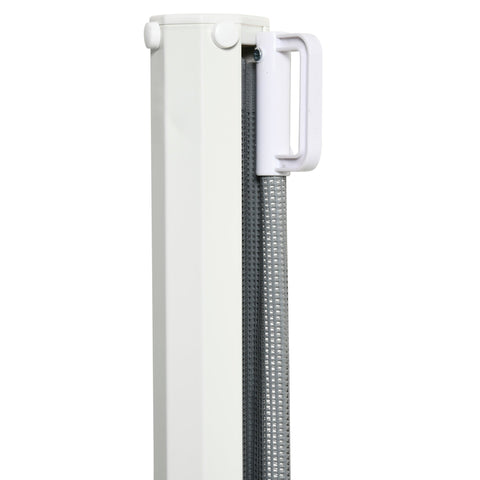PawHut Retractable Safety Gate, Dog Pet Barrier, Folding Protector, for Home, Doorway, Stairs, 82.5H x 115Lcm - Grey