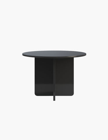 Yadav Glass Top Dining Table, Round Accent Table