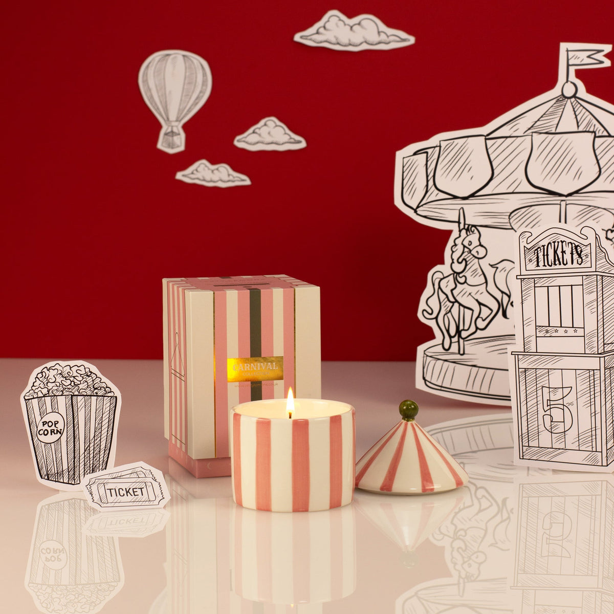 Carnival: Illusionist Pink Candle - Fig & Neroli