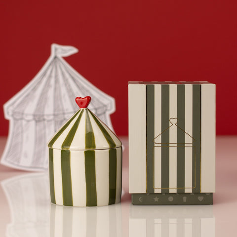 Carnival: Firebreather Olive Candle - Tomato Leaf