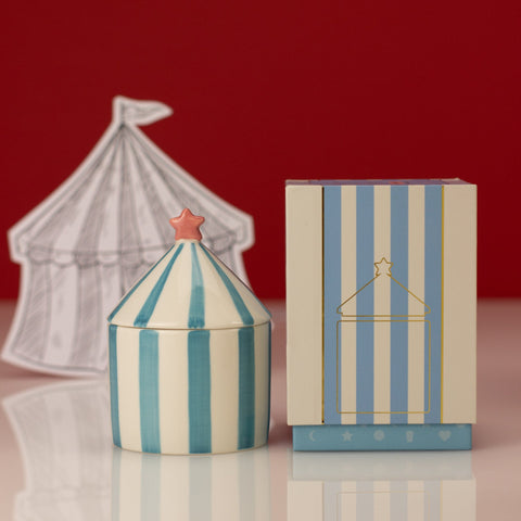 Carnival: Acrobat Blue Candle - Activated Charcoal & Matcha