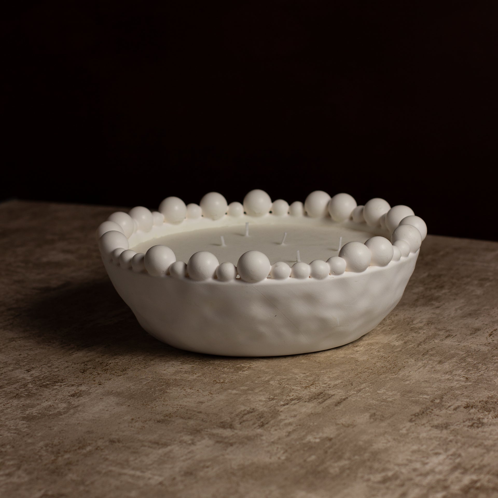 London Collective Statement Beaded Candle - Amber Noir