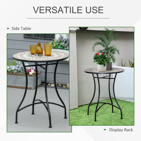 Outsunny \'ce\'a660cm Mosaic Outdoor Patio Table - Green