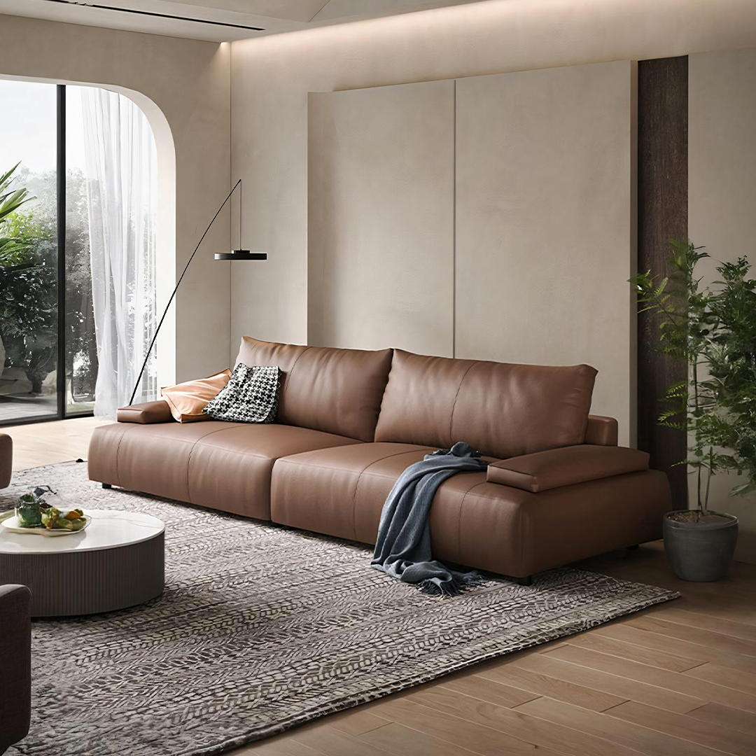 Zane Two Seater Sofa, Three Seater Sofa, Real Leather