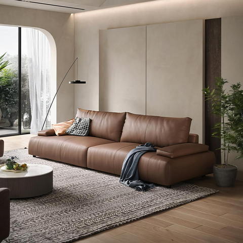 Zane Two Seater Sofa, Three Seater Sofa, Real Leather