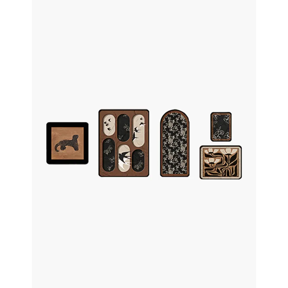 A Set Of 5 Leopold Gallery Wall Pictures - pictures