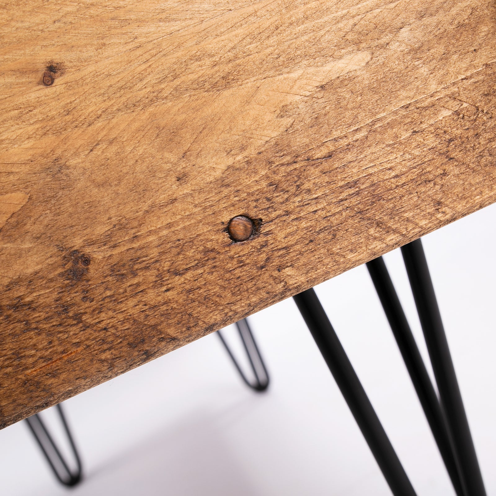 Hairpin Coffee Table Chest - Wooden Storage Box