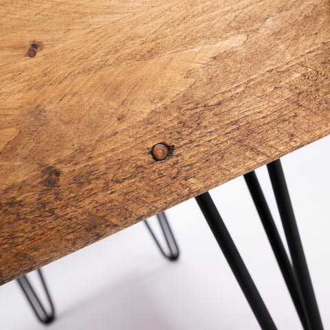 Hairpin Coffee Table Chest - Wooden Storage Box