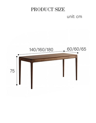 Boucher Office Desk With Storage, Solid Wood