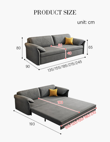 Popov Two Seater Sofa Bed, Three Seater Sofa Bed