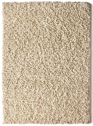 Maine Ivory Shaggy Pile Wool Rug
