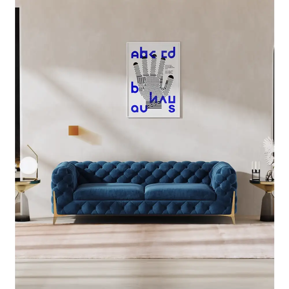 Aaron Two Seater Sofa Velvet