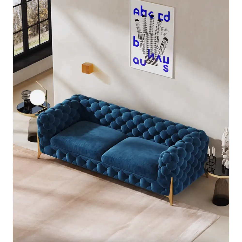 Aaron Two Seater Sofa Velvet