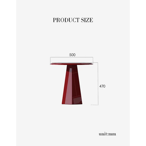 Abbott Side Table Red