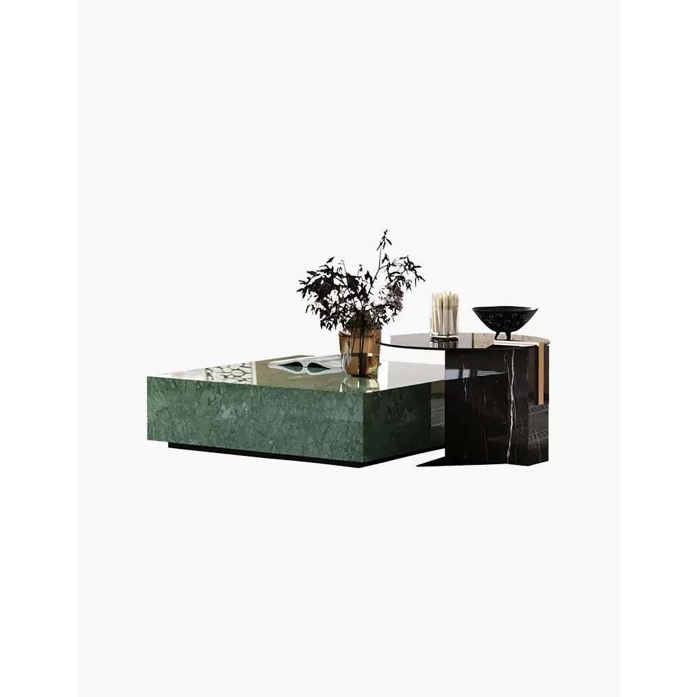 Aberdeen Coffee Table Set Marble - coffee table