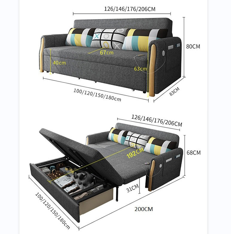 Abner Two Seater Sofa Bed