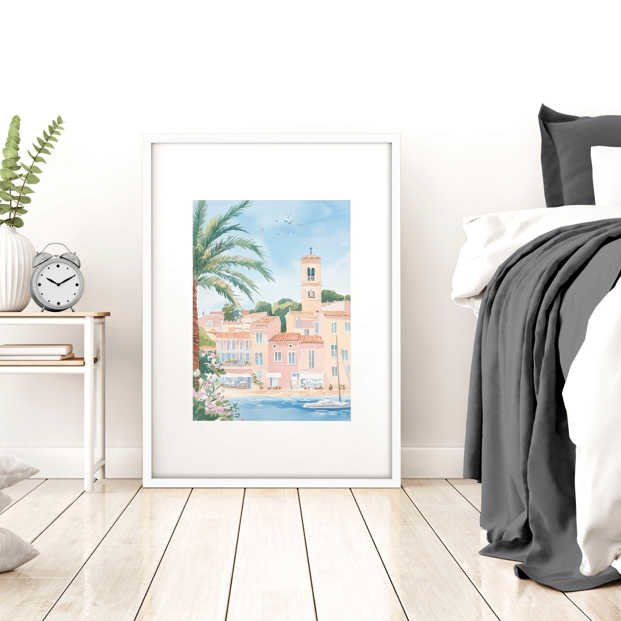 Above The Bed Wall Decor | Set of 3 Beach Decor Wall art Prints