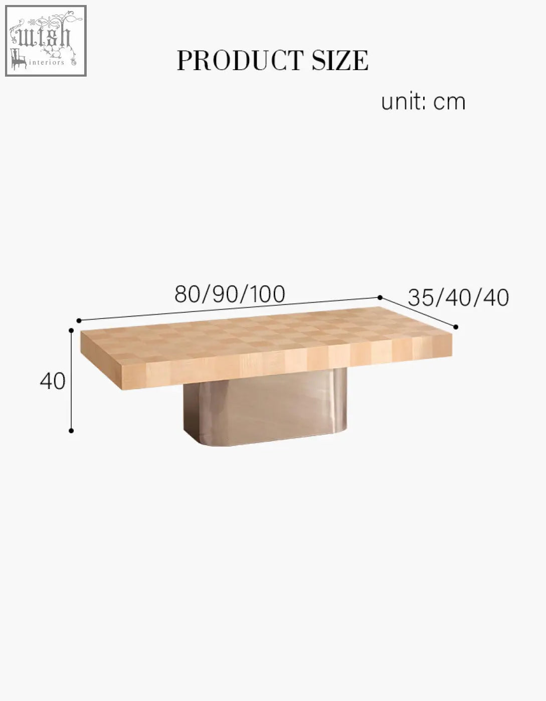 Modern abrahams rectangle coffee table with wooden top and sleek metallic base perfect as a rectangle coffee table