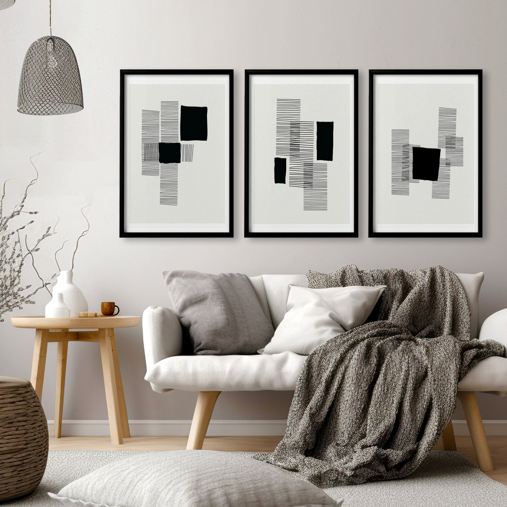 Abstract Art Painting | Set of 3 Abstract Wall art Prints