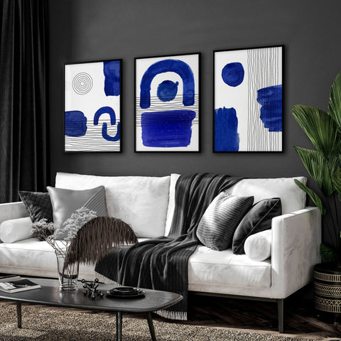 Abstract Art Wall Art | Set of 3 Abstract Wall art Prints