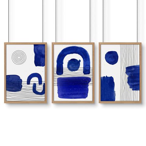 Abstract Art Wall Art | Set of 3 Abstract Wall art Prints