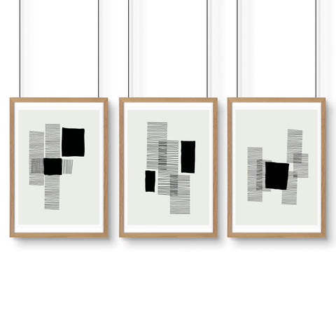 Abstract Artwork Prints | Set of 3 Abstract Wall art Prints