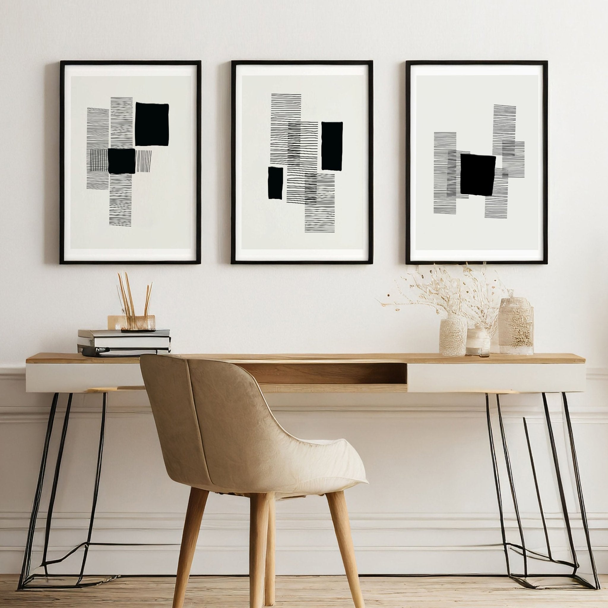 Abstract Artwork Prints | Set of 3 Abstract Wall art Prints