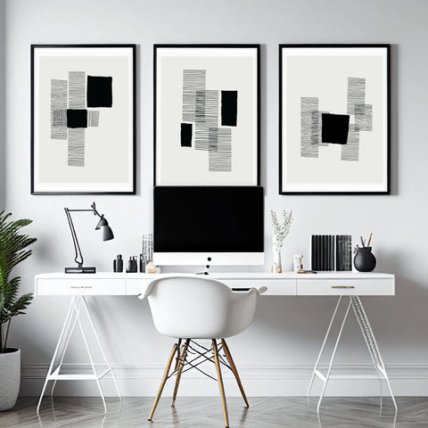Abstract Artwork Prints | Set of 3 Abstract Wall art Prints