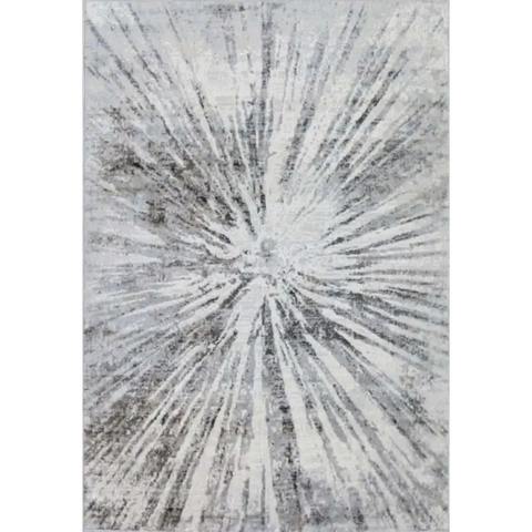 Abstract Burst Grey Rug | D149A - 80X150 cm - Rugs