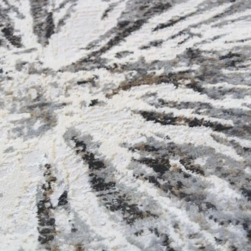 Abstract Burst Grey Rug | D149A - Rugs