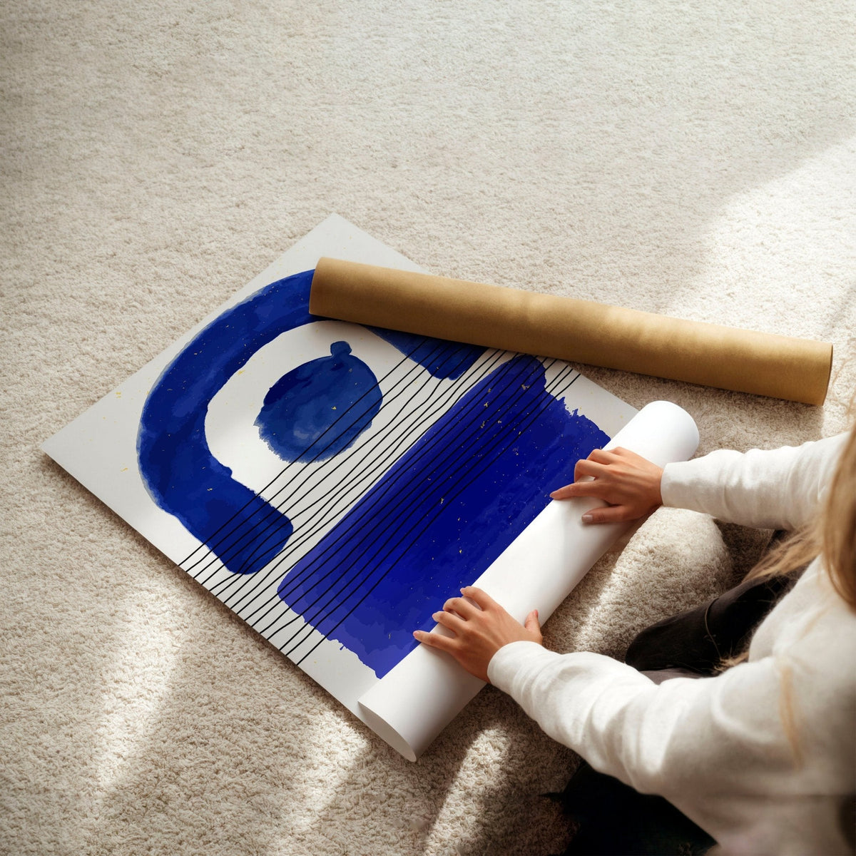 Abstract Framed Wall Art | Set of 3 Abstract Wall art Prints