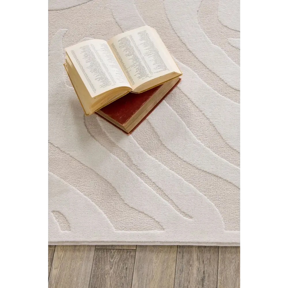 Abstract Geometric Rug – Cream Shades - Rugs