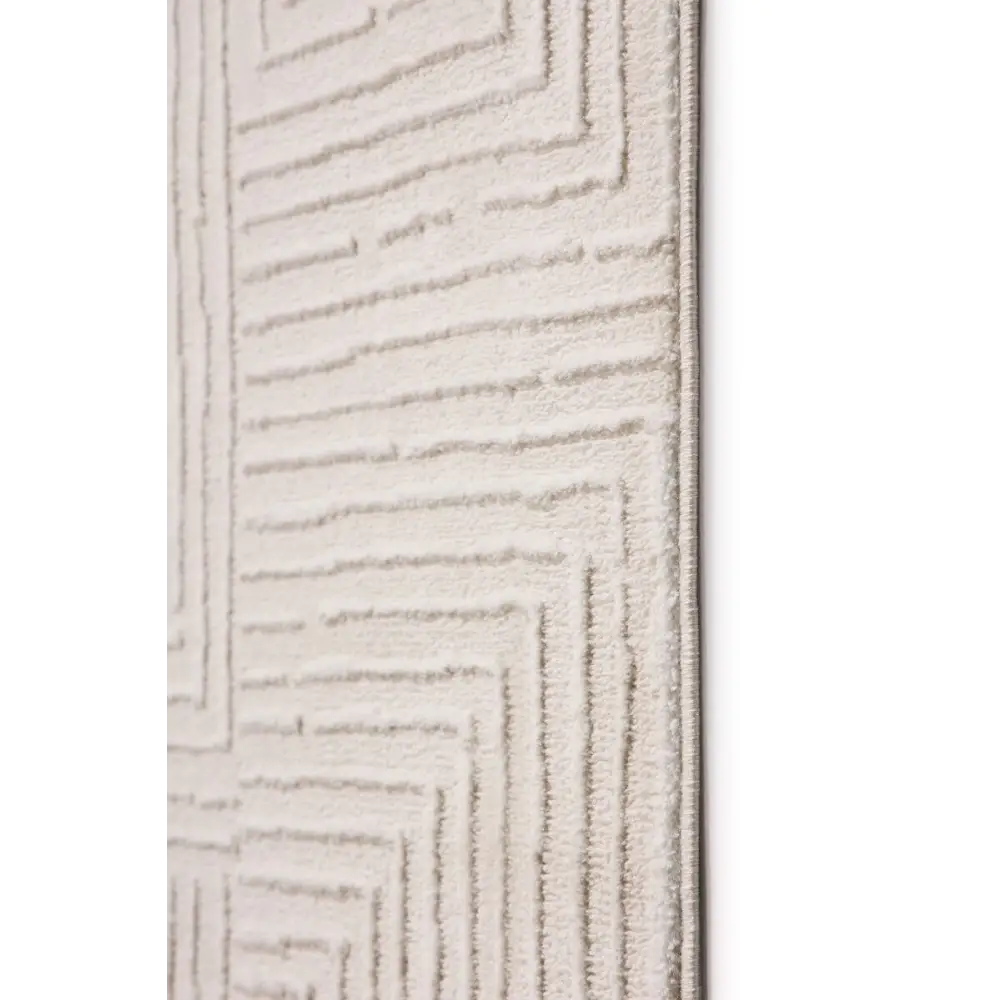 Abstract Geometric Rug – Cream Shades - Rugs